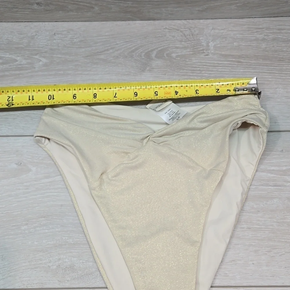 NWOT L Space Anthropologie Women Bitsy cut swim bikini bottom sz S